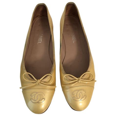 chanel yellow ballet flats|Chanel ballet flats price euro.